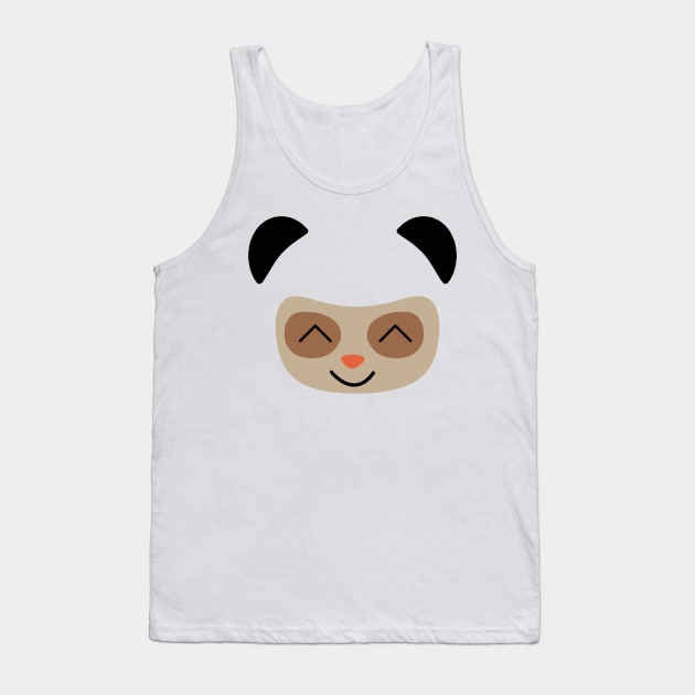 Panda-mo Tank Top by zoddie